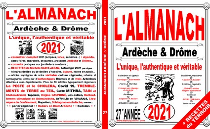 La Bouquinerie, almanach ardeche drome 2021 l unique l authetique et le  veritable DREOME ARDECHE 2021 ALMANACH